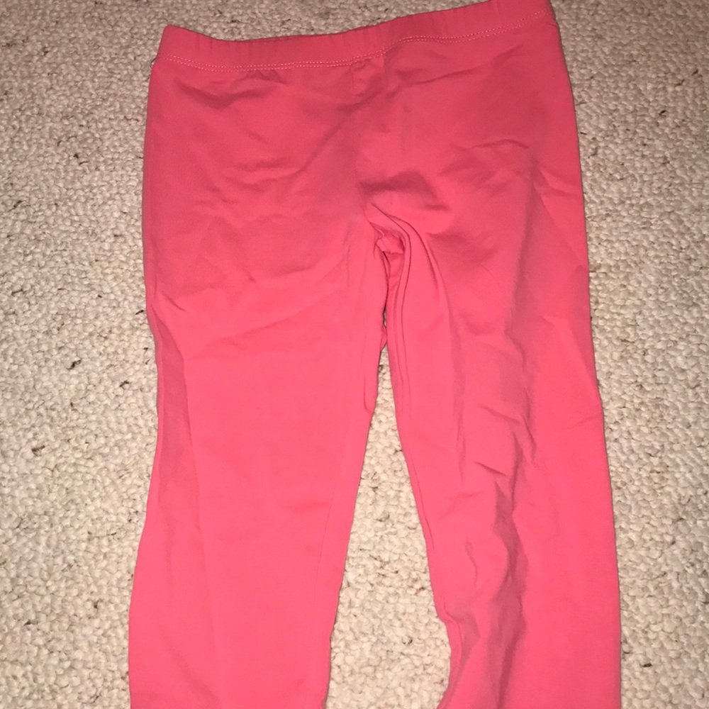 Bright coral girls leggings
